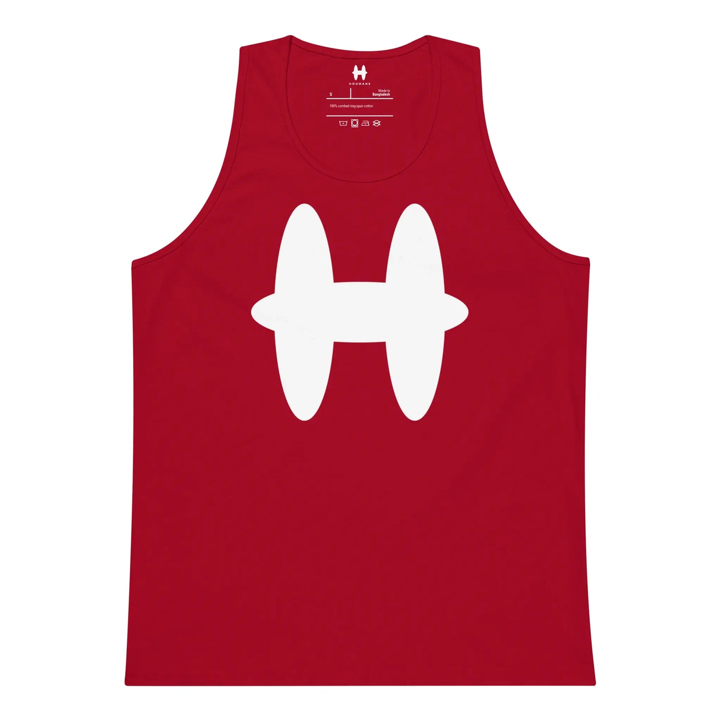 Tank Top in Red, white H logo on chest.