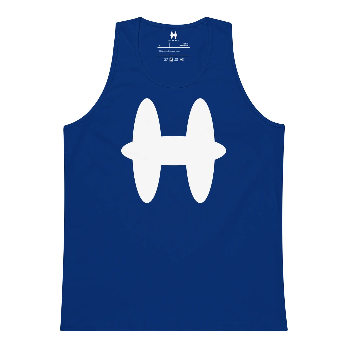 Tank Top in Royal Blue, white H logo on chest.